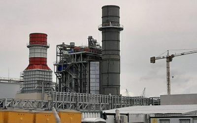 Alineación de turbina de gas de generación eléctrica.